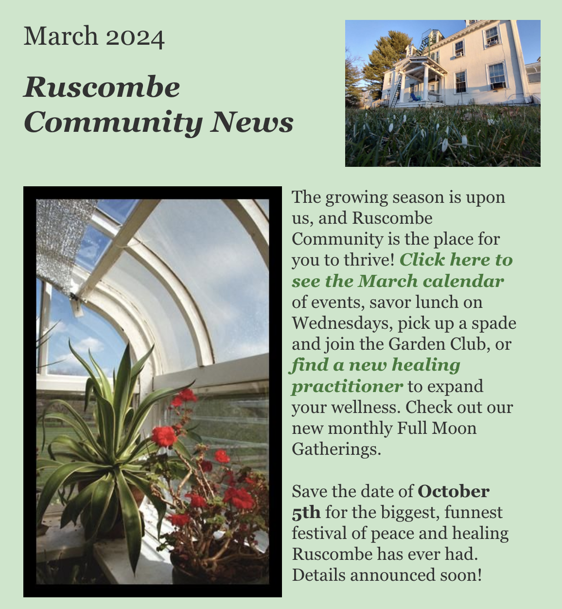 Ruscombe Community News